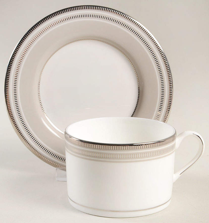 Palmetto Bay Flat Cup & Saucer Set by Lenox-1