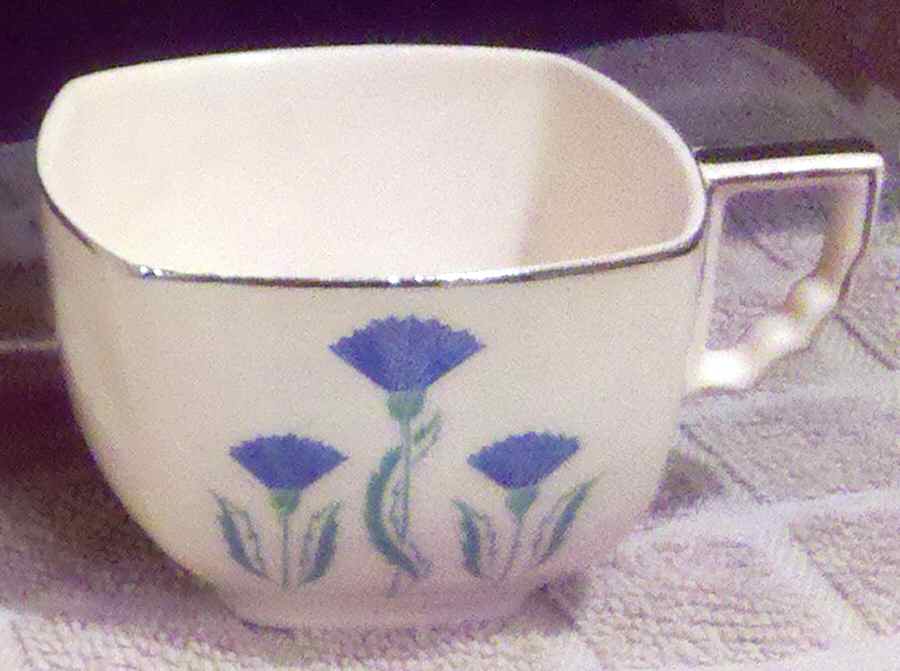 Cornflowers Footed Cup by Leigh Potters-1