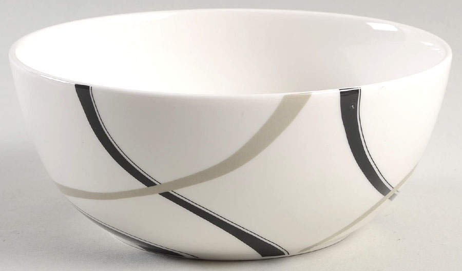Vibe Black and Grey Soup/Cereal Bowl by Lenox-1