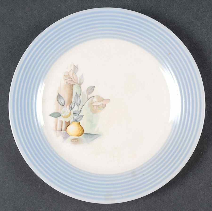 Etruscan (Dustitone Blue) Bread & Butter Plate by Limoges-American-1