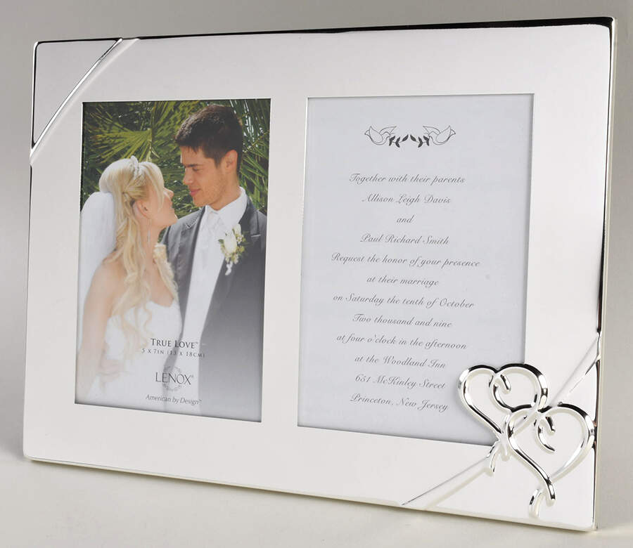 True Love Invitation Frame (Holds a 5x7 Invitation & Photo) by Lenox-1
