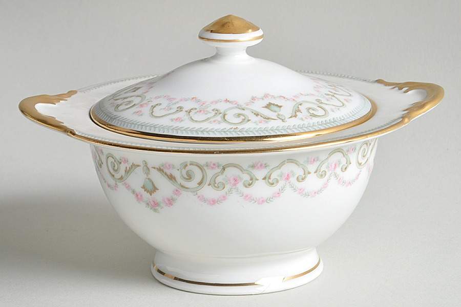 Regency Sugar Bowl & Lid by Lanternier-1