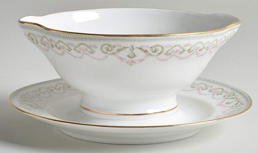 Regency Gravy Boat with Attached Underplate by Lanternier-1
