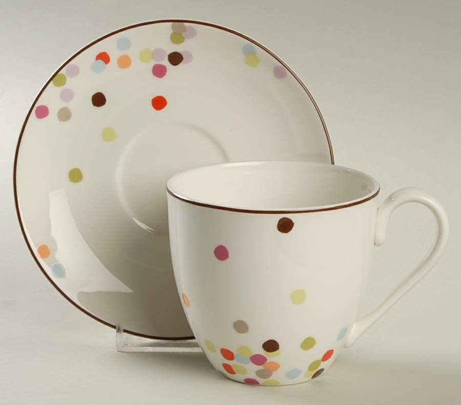 Market Street Flat Cup & Saucer Set by Lenox-1