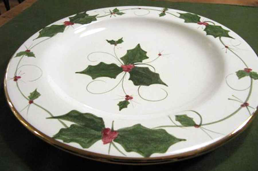 Antique Holly Salad Plate by Laurie Gates-1