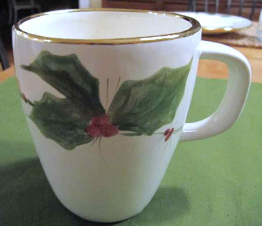 Antique Holly Mug by Laurie Gates-1