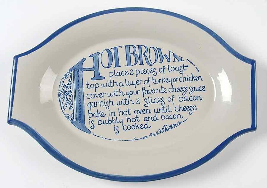 Hot Brown Sandwich Plate by Louisville-1