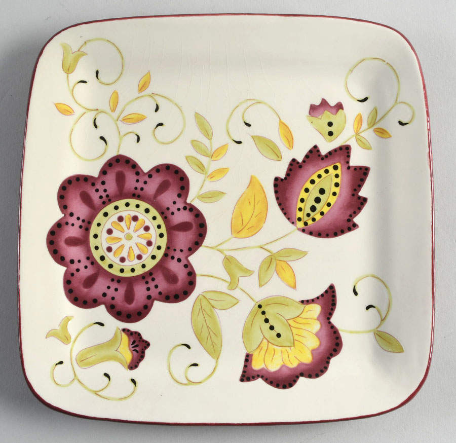 LGA107 Square Salad Plate by Laurie Gates-1