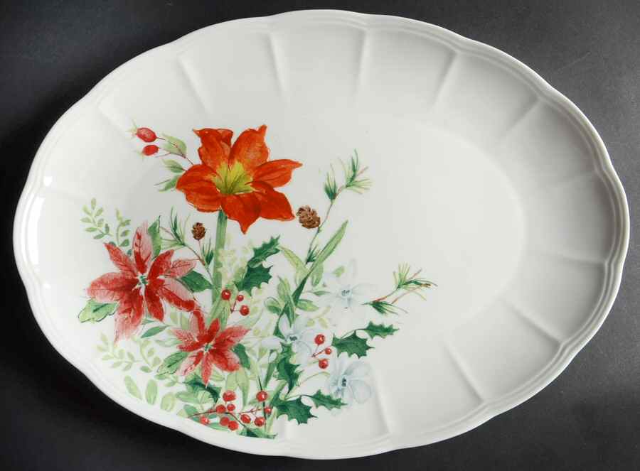 Winter Meadow 16" Oval Serving Platter by Lenox-1