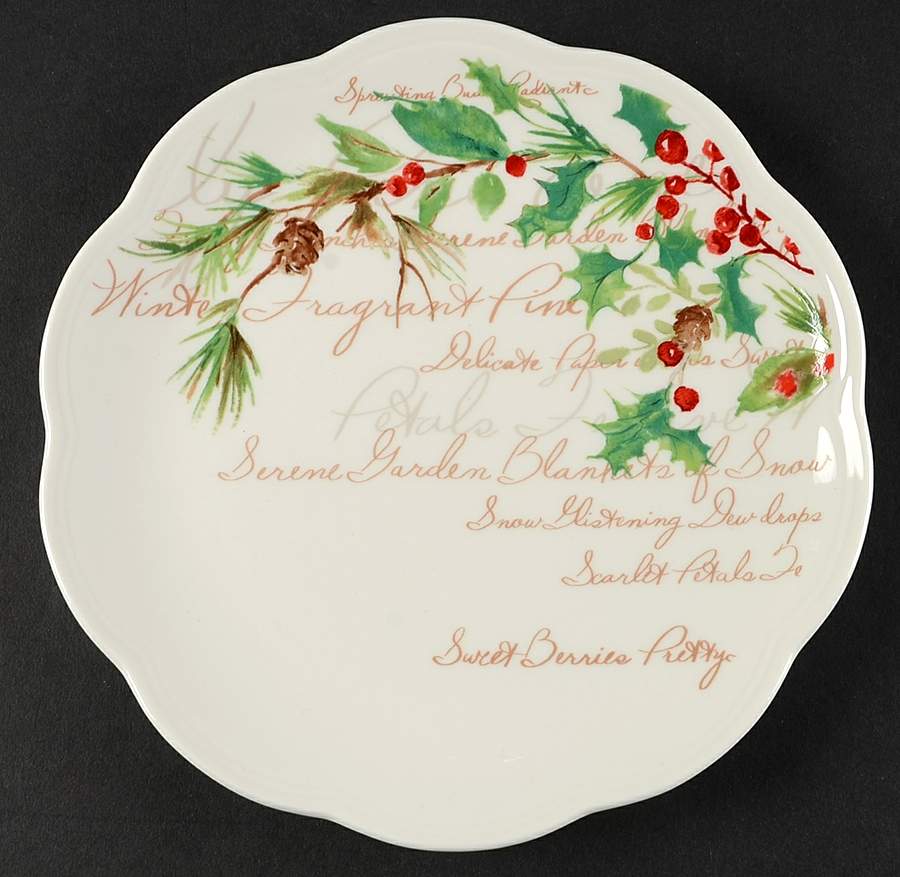Winter Meadow Dessert/Pie Plate by Lenox-1