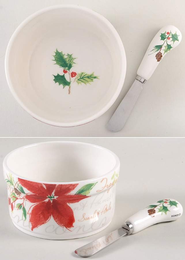 Winter Meadow Dip Bowl & Spreader Set by Lenox-1