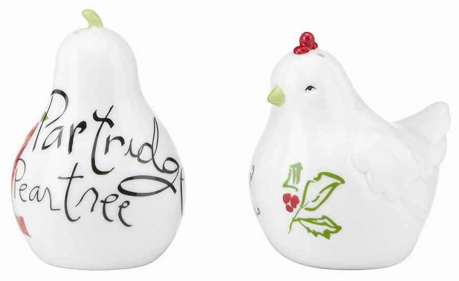 12 Days of Christmas Figural Salt and Pepper by Lenox-1