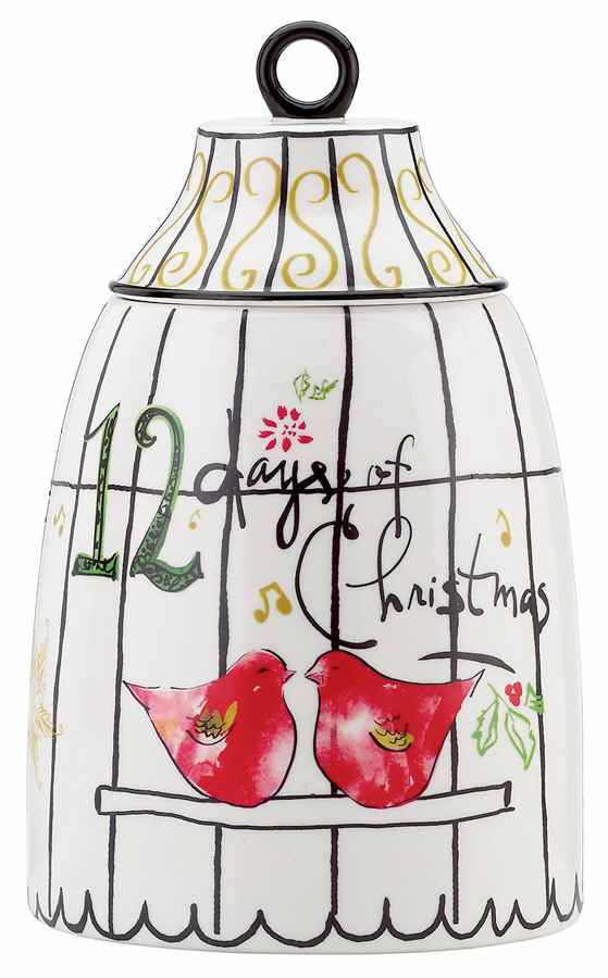 12 Days of Christmas Cookie Jar & Lid by Lenox-1