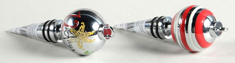 12 Days of Christmas (Set of 2 Motifs) Metal Wine Bottle Stoppers by Lenox-1