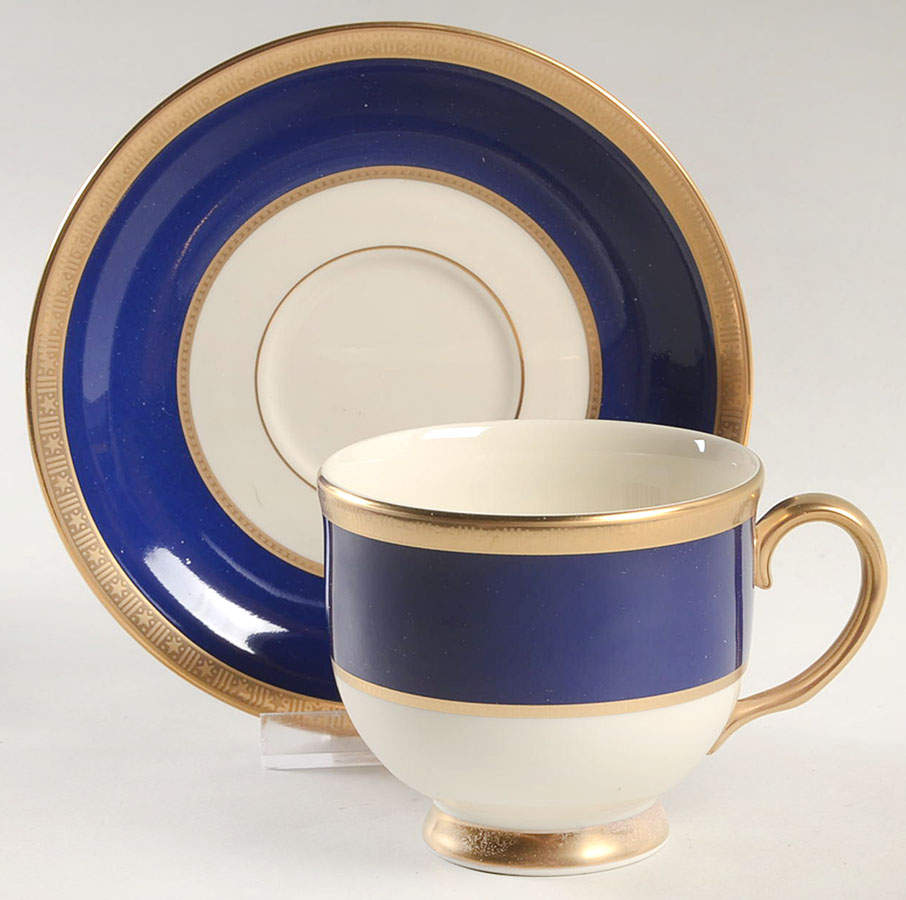 Independence Footed Cup & Saucer Set by Lenox-1