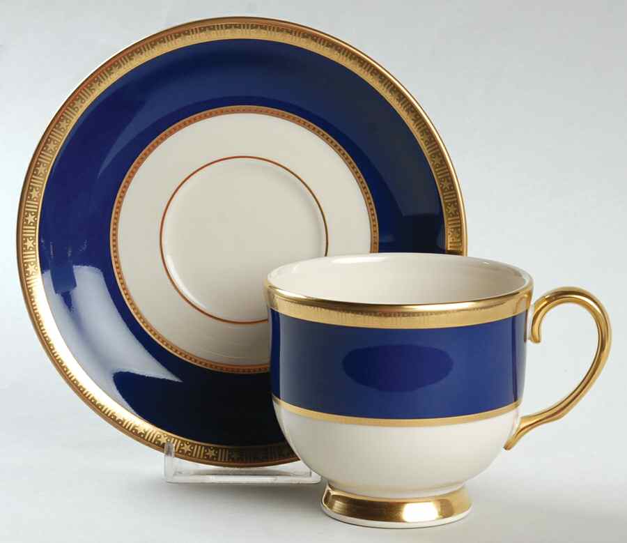 Independence Footed Cup & Saucer Set by Lenox-1