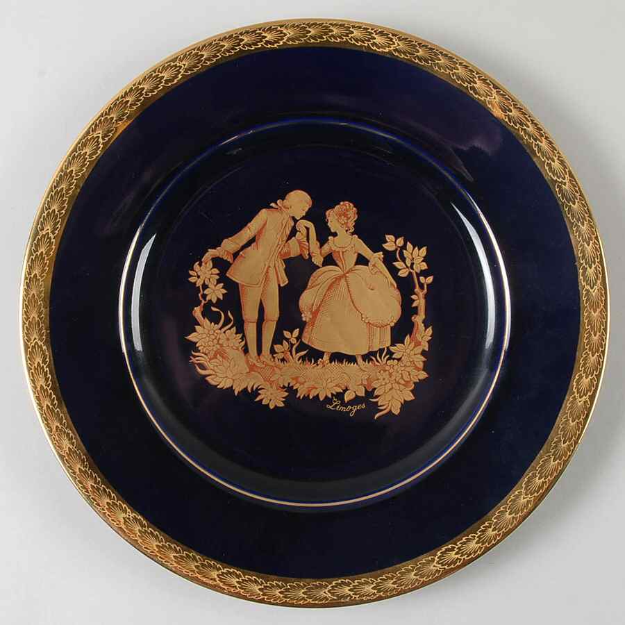 LIM523 Dinner Plate by Limoges-French-1