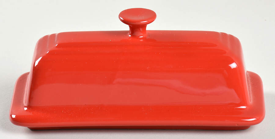 Red Apple Lid for 1/4 Lb Butter by Le Creuset-1