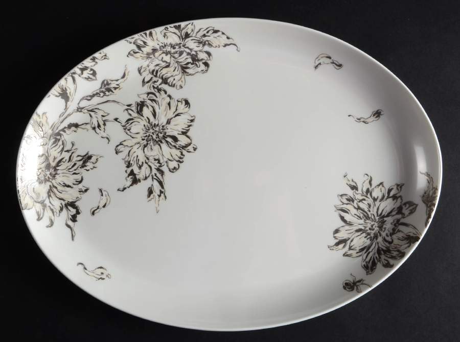 Bouquet 14" Oval Serving Platter by Ralph Lauren China-1