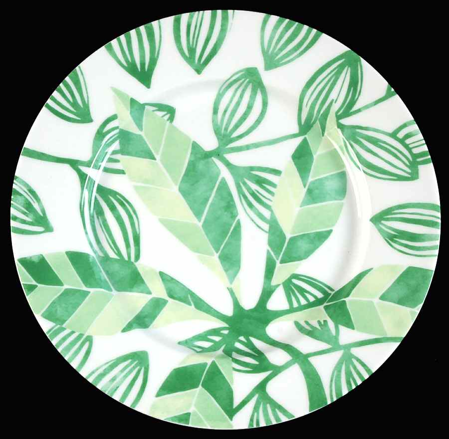 Leaf Salad Plate by Lulu Dk-1