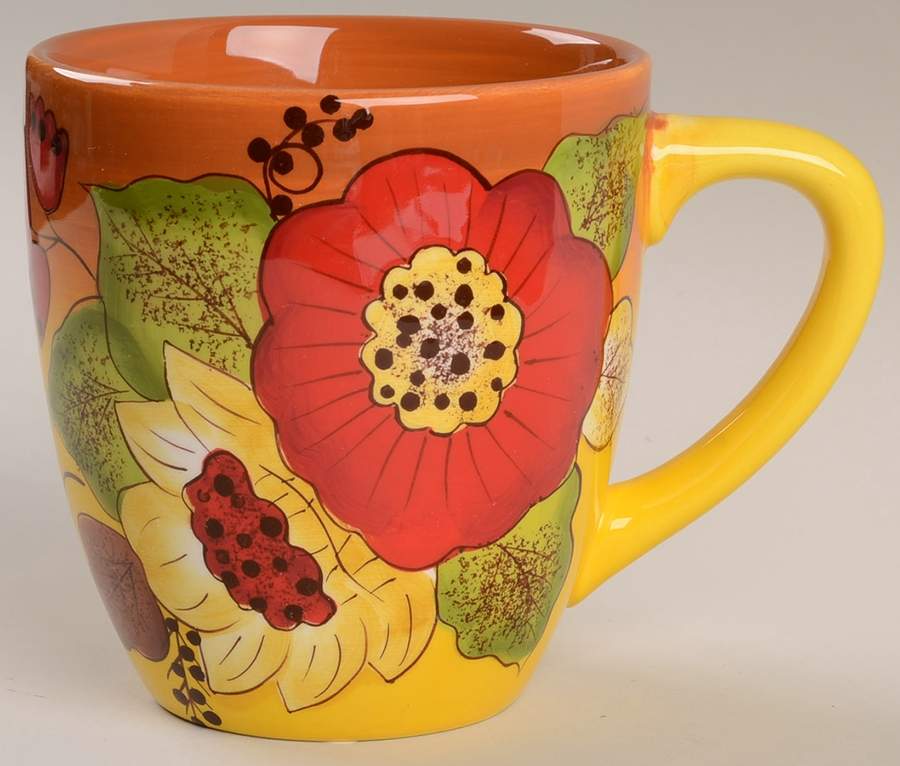 Les Belles Fleurs Mug by Laurie Gates-1