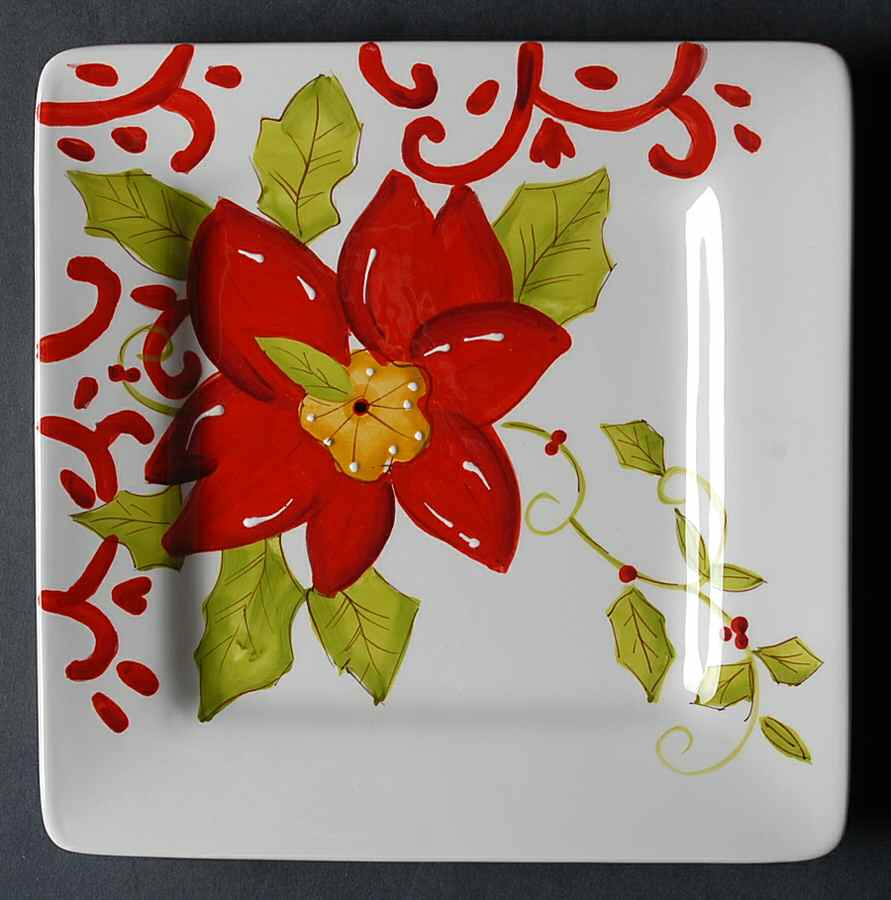 Holiday Square Salad Plate by Laurie Gates-1