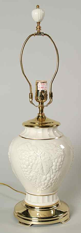 Vineyard 20" Electric Lamp No Shade by Lenox-1