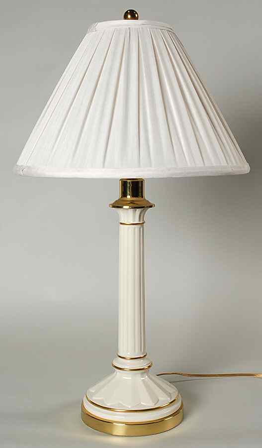 Athenian Column 25" Electric Lamp & Shade by Lenox-1