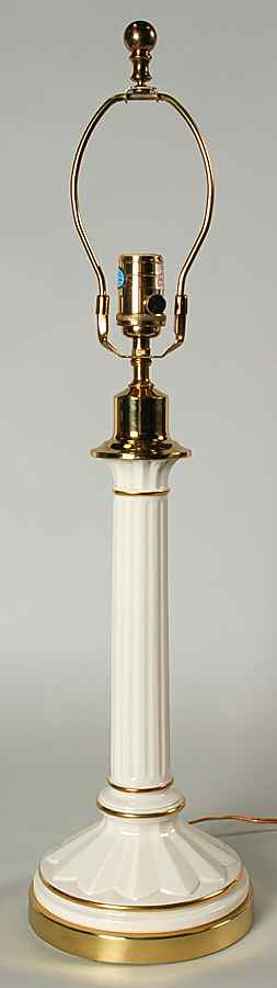 Athenian Column 25" Electric Lamp No Shade by Lenox-1