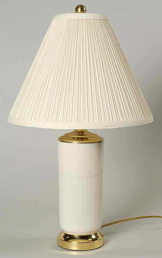 Column 19" Electric Lamp & Shade by Lenox-1