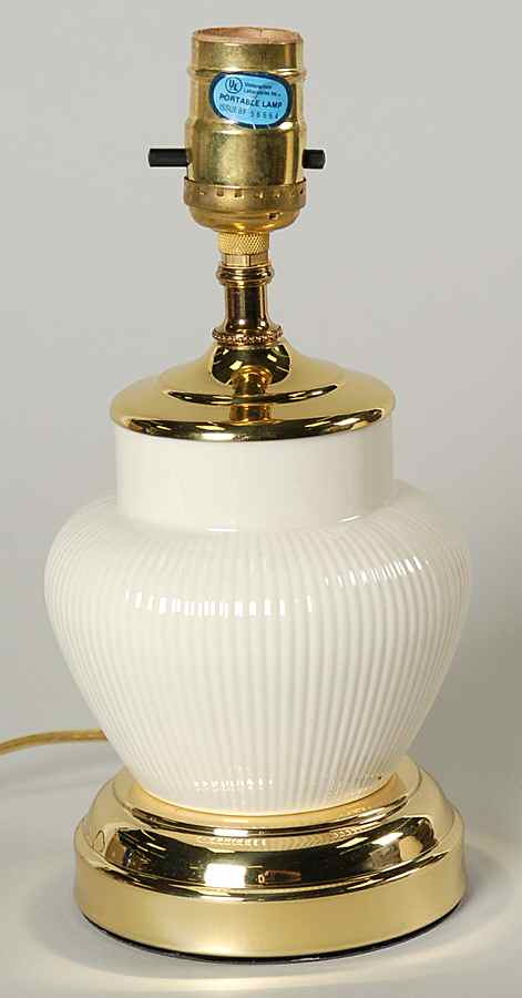 Ginger 10" Electric Lamp No Shade by Lenox-1
