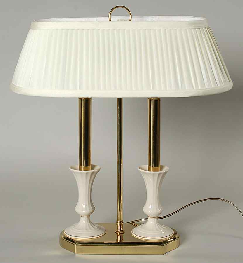 Davenport 18" Dual Electric Lamp & Shade by Lenox-1