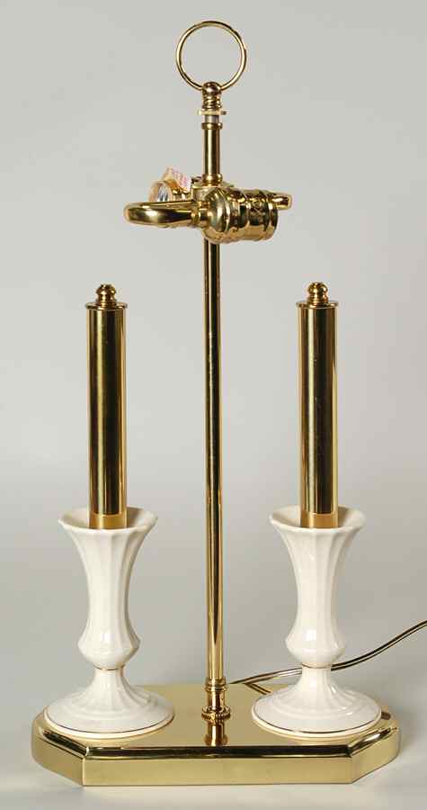Davenport 18" Dual Electric Lamp No Shade by Lenox-1