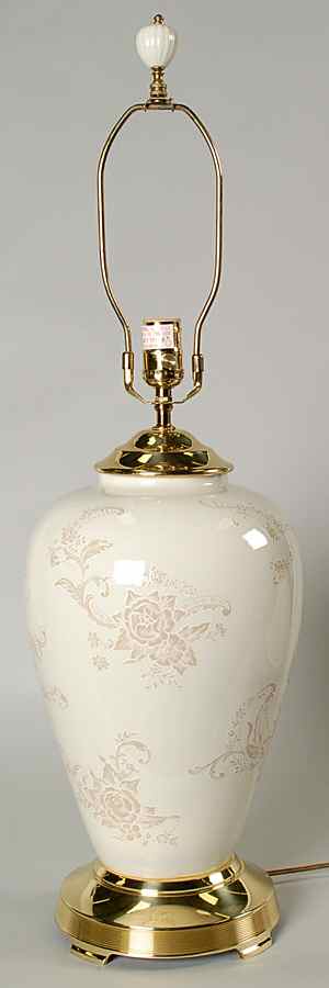 Damask 28" Electric Lamp No Shade by Lenox-1