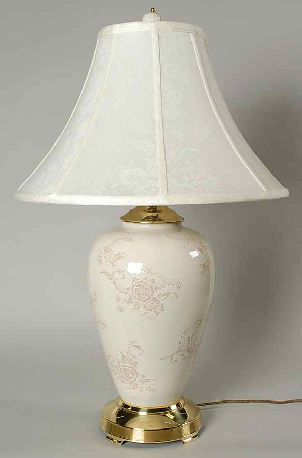 Damask 28" Electric Lamp & Shade by Lenox-1