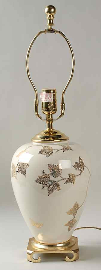 Woodland Vine 20" Electric Lamp No Shade by Lenox-1