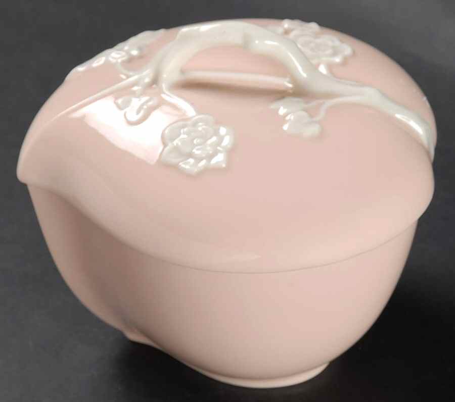 Apple Blossom Light Pink Heart Shape Box & Lid by Lenox-1
