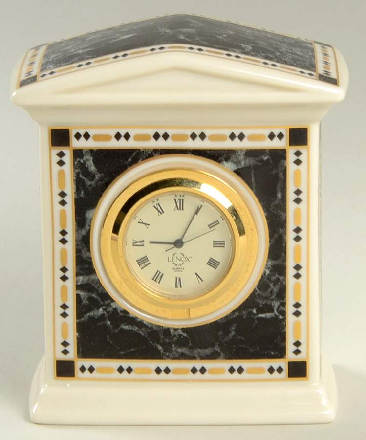Forum Black Quartz Clock by Lenox-1