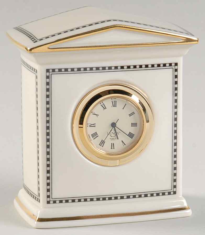 Forum Black Quartz Clock by Lenox-1