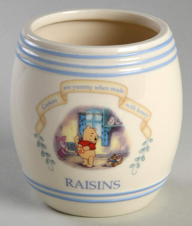 Pooh Pantry Raisins Canister No Lid by Lenox-1