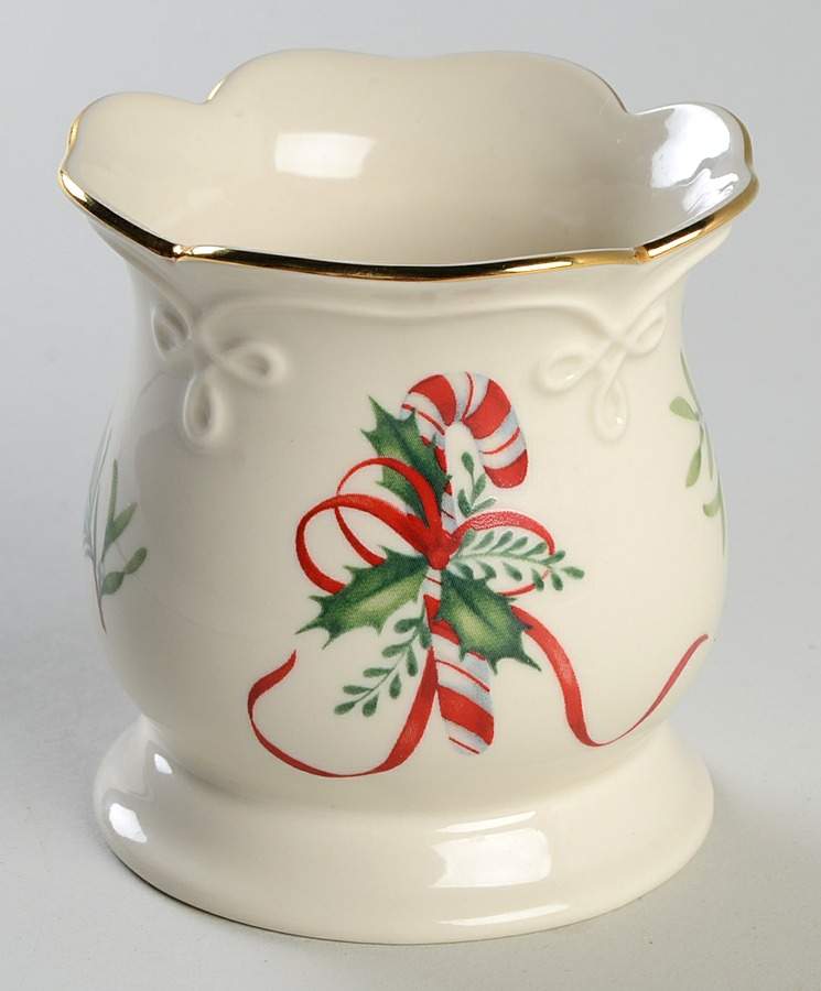 Mistletoe & Holly Votive Candleholder by Lenox-1