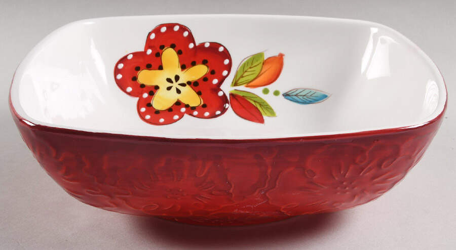 Rae 10" Square Serving Bowl by Laurie Gates-1