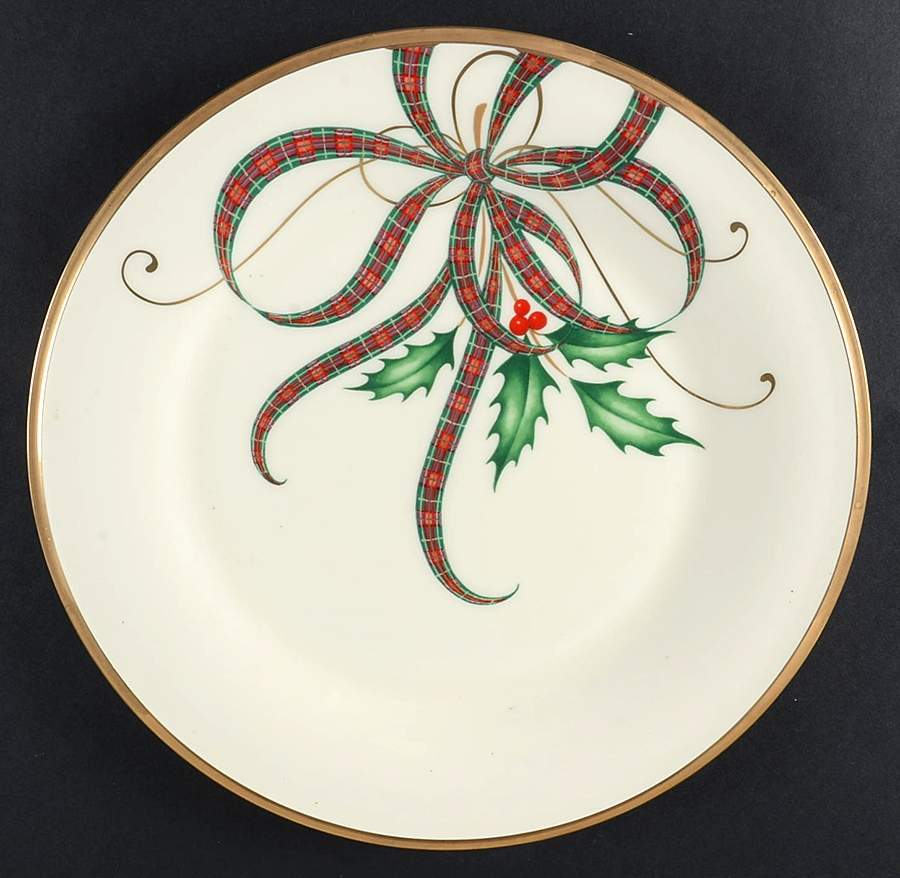 Holiday Nouveau Ribbon Dinner Plate by Lenox-1