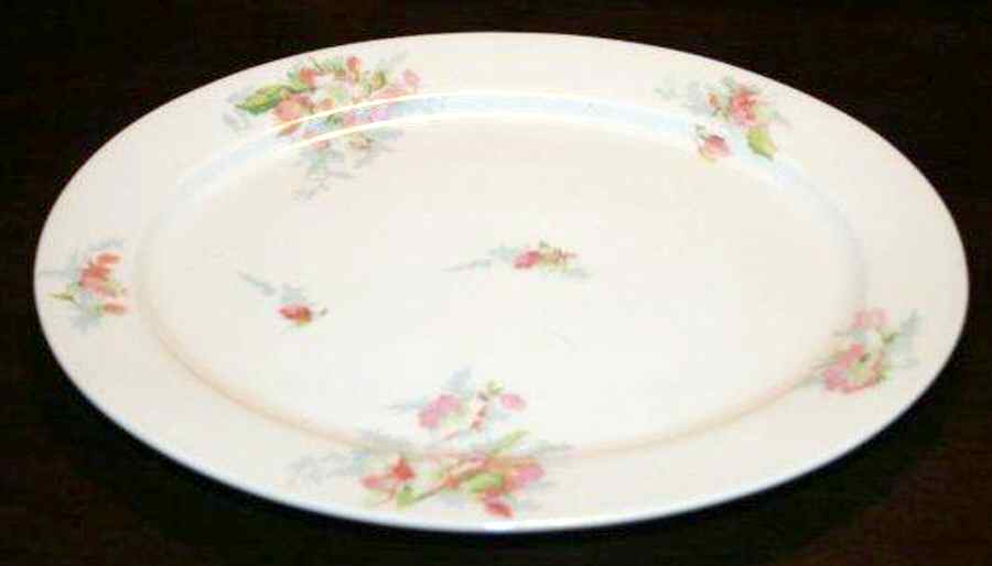 LIM546 14" Oval Serving Platter by Limoges-French-1