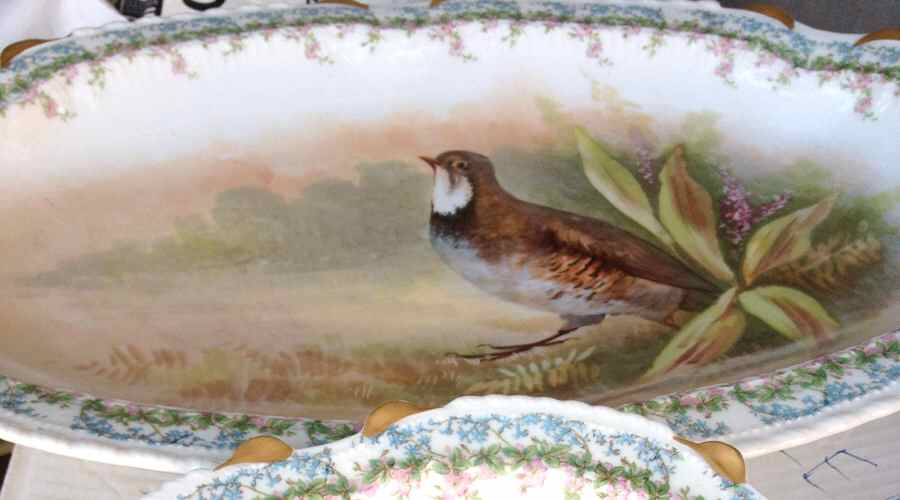 LRI13 12" Oval Serving Platter by LRL Limoges-1