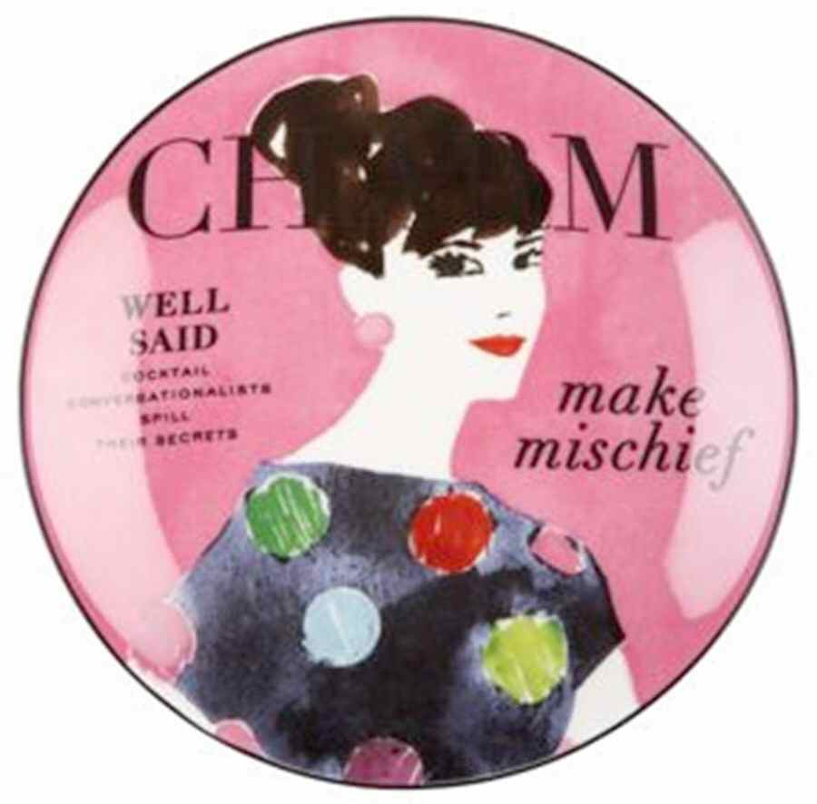 Make Headlines Tidbit Plate by Lenox-1