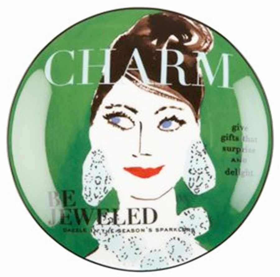 Make Headlines Tidbit Plate by Lenox-1