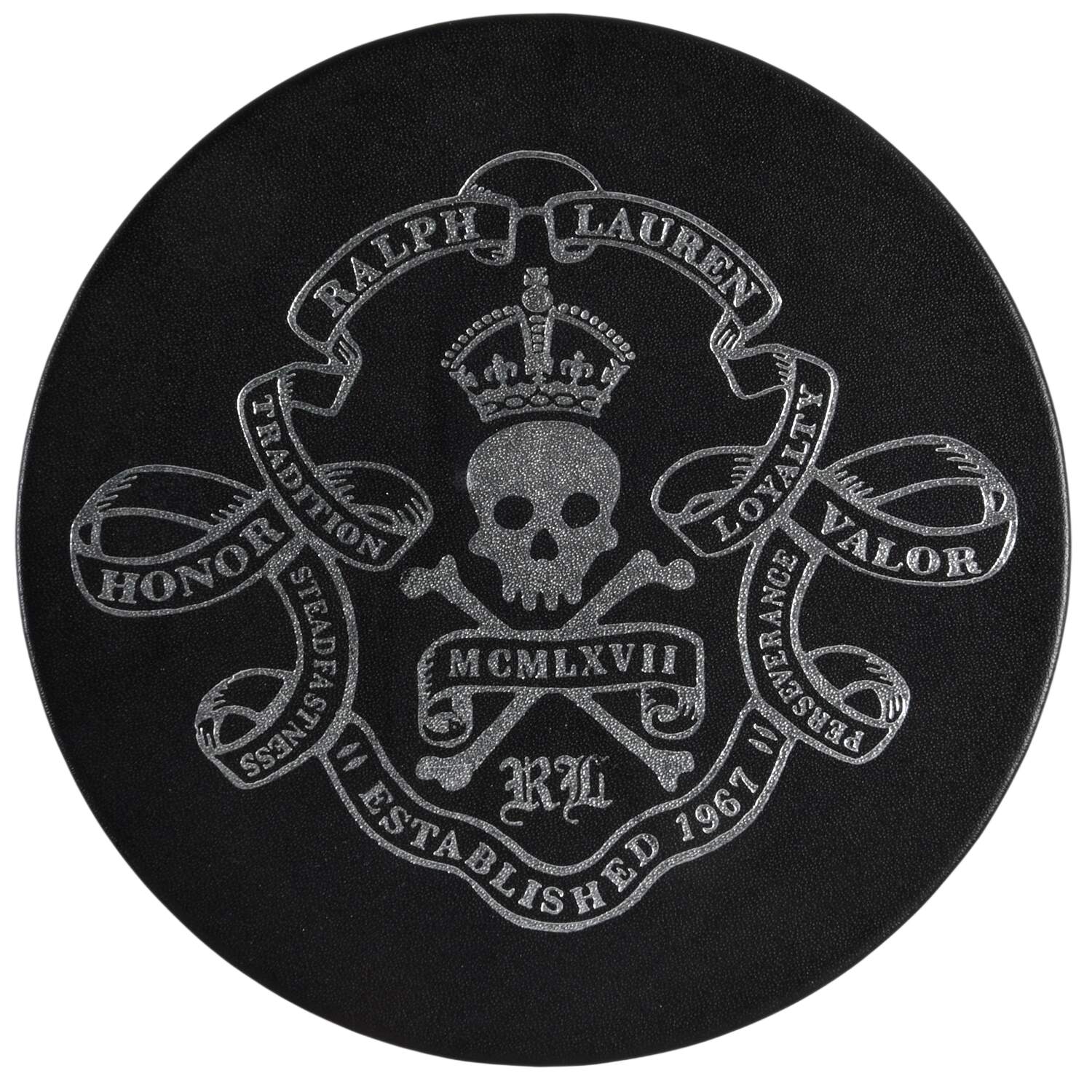 Ayers Leather Coaster by Ralph Lauren China-1