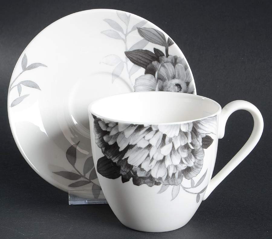 Moonlit Garden Flat Cup & Saucer Set by Lenox-1