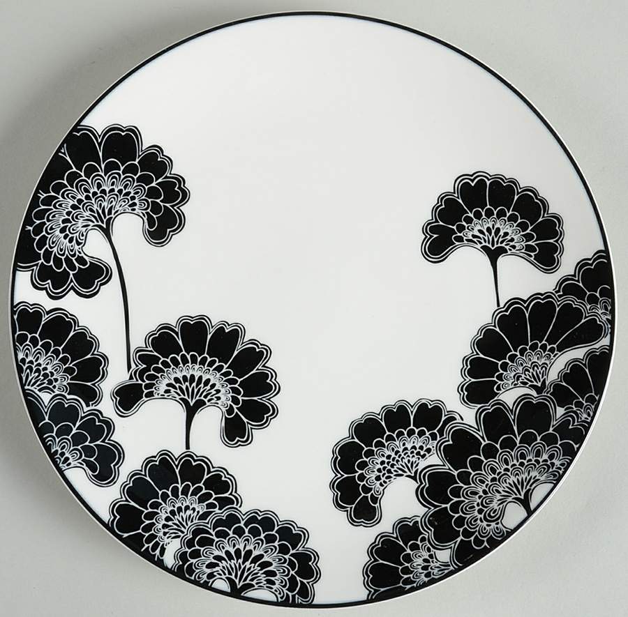 Japanese Floral Accent Luncheon Plate by Lenox-1